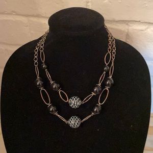💙2 for $30.💙Cool statement vintage 2tiered necklace (OLCC)